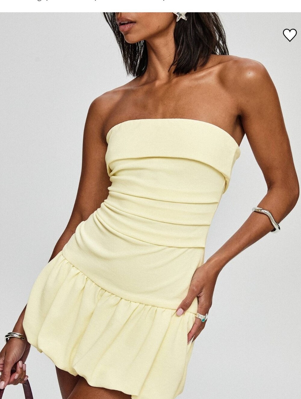 Princess Polly Mousse Strapless Ruched Mini Dress
